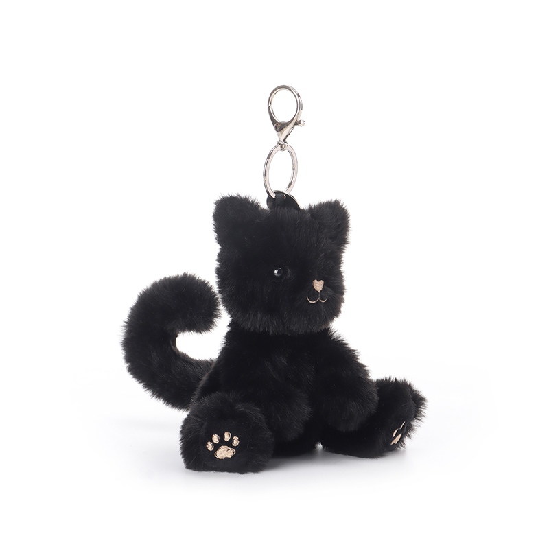 Apricot Lamb Jouets en peluche Caniche noir en peluche douce et câline parfaite pour les enfants 25,4 cm